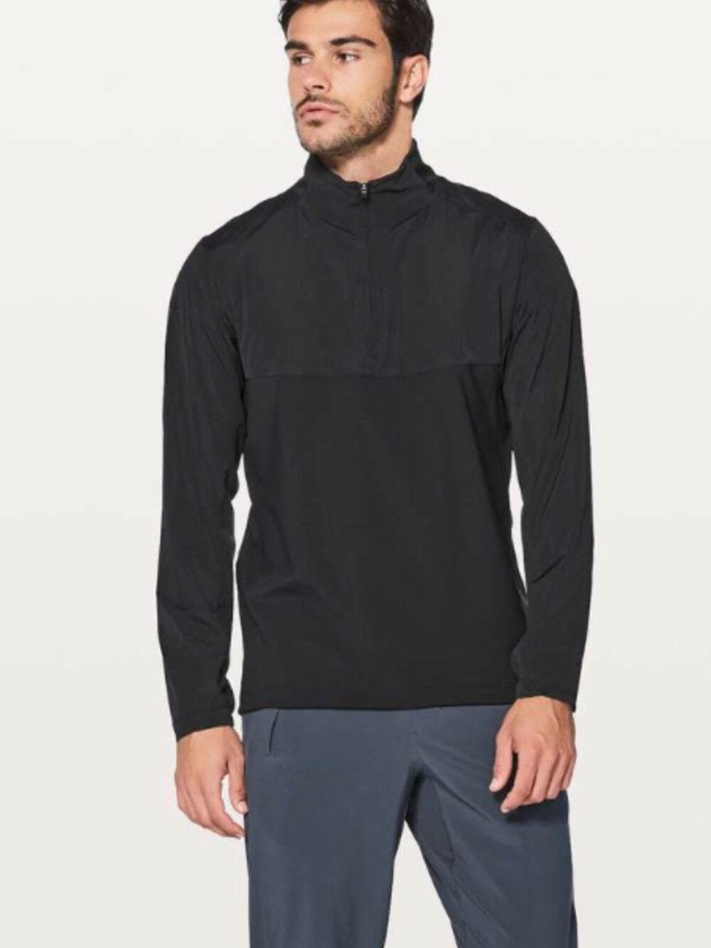 Lululemon Cold Pursuit 1/2 Zip Black jacket pullover l large